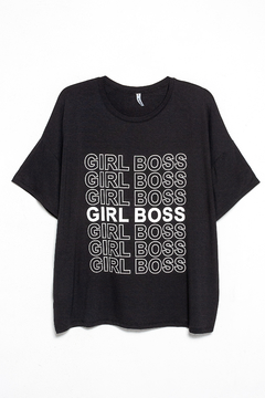 Remera Sade, Remera modal viscosa Girl Boss, Syes Talles grandes - tienda online