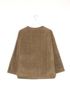 Buzo LEAH, Buzo polar cuello redondo bordado BARCELONA - tienda online