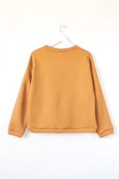 Buzo AMELIE, Buzo recto con cuello redondo estampado " Good energy"