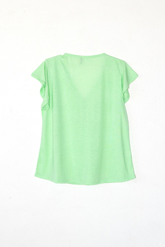 Remera Beranicas, Remera flame cartera y volado en manga - comprar online