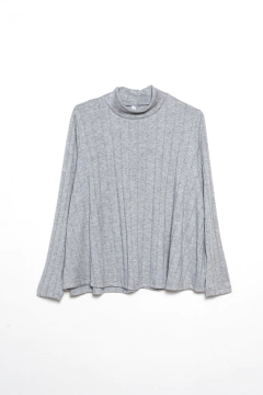 Polera Corvus, Polera de morley ancho tipo poncho, Syes talles grandes - comprar online