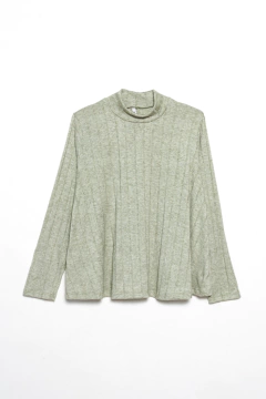 Polera Corvus, Polera de morley ancho tipo poncho, Syes talles grandes - tienda online