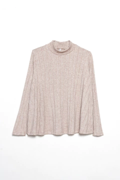 Imagen de Polera Corvus, Polera de morley ancho tipo poncho, Syes talles grandes