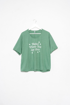 Remera Saxtans, Remera estampa Enjoy where you are now - tienda online