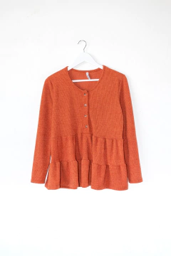 Imagen de Remera SANTINA, Remera con cartera, manga larga y volados