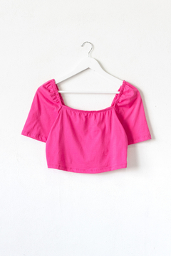 Top AQUA, Top bando con mangas abuchonadas - SYES | Mayorista