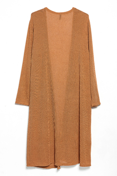 Saco Aluna, Saco de lanilla largo con bolsillos, Syes talles grandes - tienda online