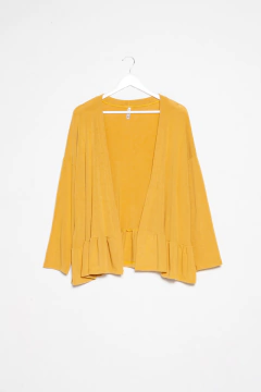 Saco Verónica, Saco de lanilla con recorte en cuello y volado - tienda online
