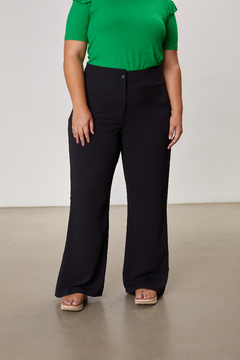 Pantalón FRESIA, Pantalón oxford con cintura ancha y botón - comprar online