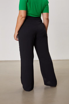 Pantalón FRESIA, Pantalón oxford con cintura ancha y botón - SYES | Mayorista