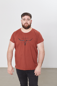 Remera DAFNE - UNISEX - , Remera cuello redondo oversize, Estampa FAR WEST - comprar online