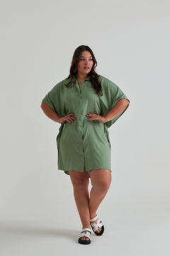 Camisa túnica DANNA, Camisa túnica con pespunte a los laterales