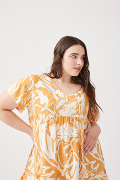 Vestido KELLY, Vestido corto con escote en v y botones fijos - comprar online