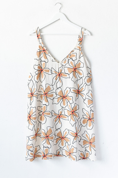 Vestido AMELIA, Vestido corto con escote en v y breteles - SYES | Mayorista
