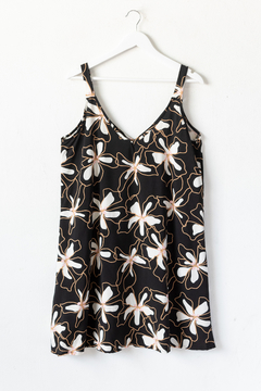 Vestido AMELIA, Vestido corto con escote en v y breteles - tienda online