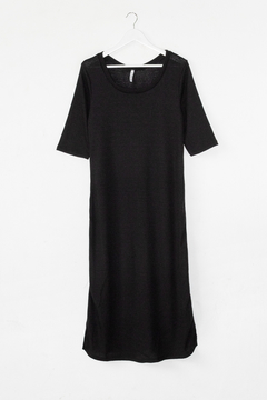 Vestido YUE, Vestido morley largo con mangas 3/4 - SYES | Mayorista