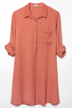 V727/1 Syes, Camisa larga semi abotonada, Talles grandes en internet