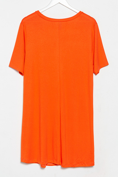 Imagen de V745 Syes, Vestido corto de viscosa crepe, Talles grandes