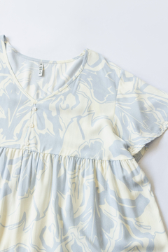 Vestido KELLY, Vestido corto con escote en v y botones fijos - comprar online