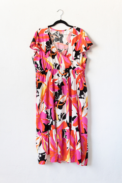 Vestido AGATHA, Vestido largo de poplin de escote cruzado y con frunce en bajo busto en internet