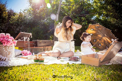 OBJETOS VINTAGE Y SHABBY CHIC AMBIENTACION BOOK ALMA Y SU MAMA -CUMPLEAÑOS Y PHOTOBOOK - LA MELANGE 