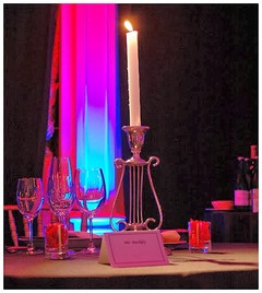 CANDELABROS DE ESTILO METAL PLATA Y MARCOS FRANCESES - NOCHE PARISINA -AÑO NUEVO HOTEL SOFITEL - tienda online