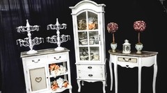 MUEBLES Y DECO SHABBY CHIC - COMODA -DRESSOIRE .-VITRINA LINEA LOVE- ESTILO ROMANTICO - comprar online
