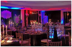 Imagen de CANDELABROS DE ESTILO METAL PLATA Y MARCOS FRANCESES - NOCHE PARISINA -AÑO NUEVO HOTEL SOFITEL