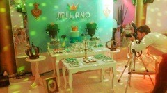 Imagen de COPONES SILLON CORONAS ARPAS DORADAS - CANDELABROS AMBIENTACION LEPETIT BOUTIQUE PASTRY " PRINCES MICKEY"