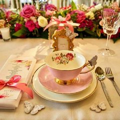 VAJILLA VINTAGE TEA PARTY - VAJILLA ANTIGUA - LA MELANGE 