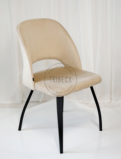 Silla Lotus Beige Pana Base Negra - 834N/BE-T en internet