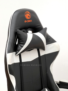 EGC227 Silla Gamer Black White E-DRA - comprar online