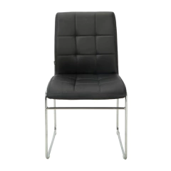 Silla Capitone Negra Base Cromo P- 9011/N en internet