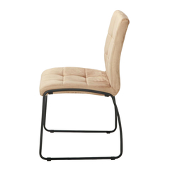 Silla Capitone Pana Taupe Base Negra - P-9011N/TA-T - TRIBECA