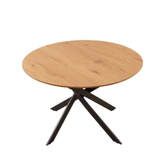 Mesa Madrid Natural Base Negra 120 - DT-2217 - comprar online