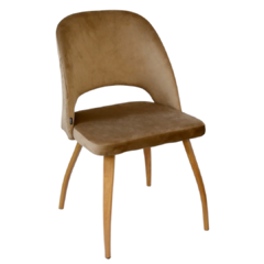 Silla Lotus Taupe Pana Base Natural - 834/TA-T