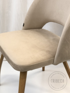 Silla Lotus Beige Pana Base Natural - 834/BE-T - tienda online