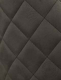 Banqueta Sybil Pana Gris Oscuro Base Cromo - DC903C/GO-T - TRIBECA