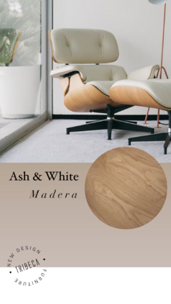 Sillon Miller con Ottoman Blanco EC-015/B en internet