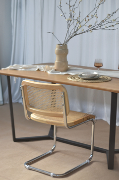 Mesa Albany Natural Base Negra 200 - DT-2216/LG - comprar online