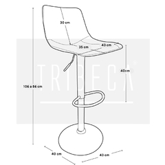 Banqueta Ecocuero Urban Negra - RT-121/N - comprar online