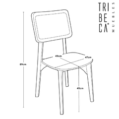 Silla Bogor Madera Teka - MLIA25 - comprar online