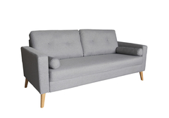 SOFÁ BRETT GRIS CLARO BASE MADERA BRETT/GC - comprar online