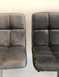 Banqueta Capitone Pana Gris Oscuro - RT-1055/GO - comprar online