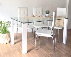 SILLA VIENA CAPITONE BLANCA RT-131C/B - comprar online