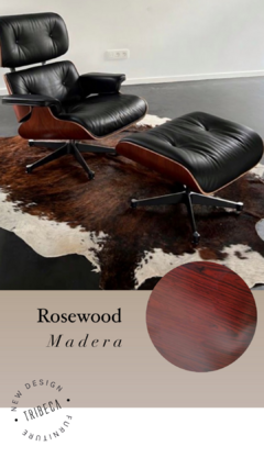 Sillón Miller con Ottomano Rosewood Black EC-015/N en internet