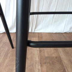 Banqueta Shammy Light Grey Pana Base Negra BC801-1/GC - tienda online