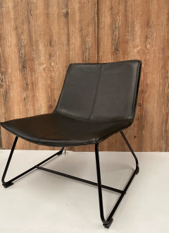 Sillón Vintage Negro Base Negra - RT125/N en internet