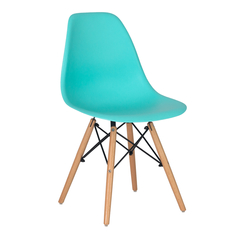 Silla Eames Aqua base madera PC-016/AQW