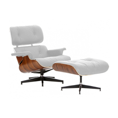 Sillon Miller con Ottoman Blanco EC-015/B